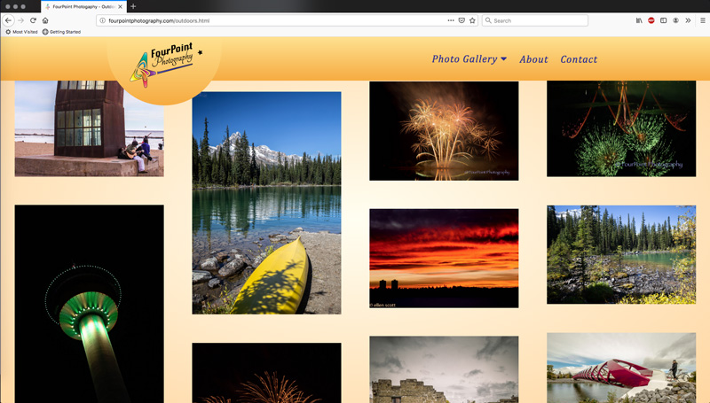 FourPoint Photography web branding